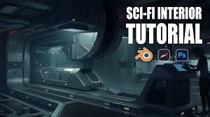 Gumroad SCI FI Interior Concept Art Tutorial by Nick Stath