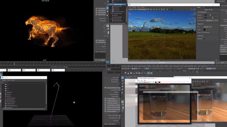 Particles in Maya 1 By Tauraus CG